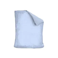 新着商品 ふとんのふっとんだ 掛け布団カバー ２重ガーゼ 綿１００％ 寝具 羽毛布団カバー シングル 150x210 丸洗いOK オールシーズン 無地 コットン 肌ざわり 快適 ズレ防止ひも付 (ブルー)