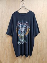 【US古着】METALLICA WORLD WIDE TOUR T-Shirt | メタリカ ワールドツアー 両面プリント ヘヴィメタル 半袖Ｔシャツ バンドT ブラック ビックサイズ 2XL