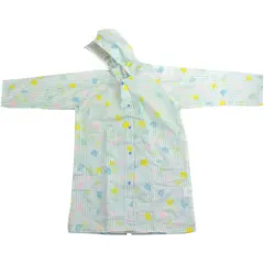 ☆ シェル ☆ 130cm ☆ ATTAIN 女児 レインコート レインコート キッズ オシャレ ランドセル対応 女の子 レイン コート 子供 子ども ランドセル リュック フード付き 女子 女児 反射材 リフレクター 配色 切り替え