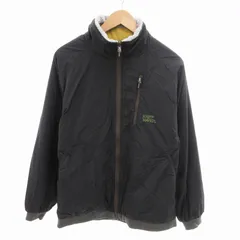 クリフメイヤー KRIFF MAYER K.MAYER ひっくりスタンドジャケット リバーシブル ナイロン ボア ロゴ 刺繍 L 黒 ブラック マルチカラー 2414407 /HO△ 0305