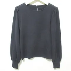 FOXEY - 美品 FOXEY フォクシー knit Top Lady Standard カシミヤ×シルク 長袖 ストレッチ ニット セーター 37083 38 ネイビー レディース 古着 中古 USED 美品 FOXEY フォクシー knit Top Lady Standard カシミヤ×シルク