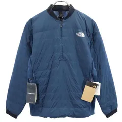 未使用 ノースフェイス ND92101 ハーフジップ 50/50ダウンプル ダウンジャケット M ブルー系 THE NORTH FACE プルオーバー 収納袋 コンパクトダウン メンズ 古着 【231110】