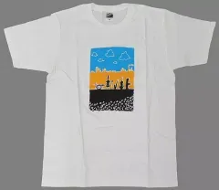 【中古】衣類 安田章大 Tシャツ ホワイト Lサイズ 「舞台 忘れてもらえないの歌」