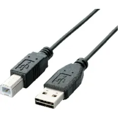 エレコム USB2.0ケーブル リバーシブルコネクタ A-Bタイプ ノーマル 3m ブラック U2C-DB30BK （1点）