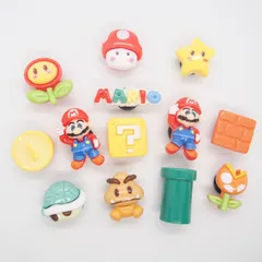 51 スーパーマリオ クロッグサンダル　ジビッツ　13点セット　クロックス　サンダルチャーム マリオ キノピオ ノコノコ クリボー