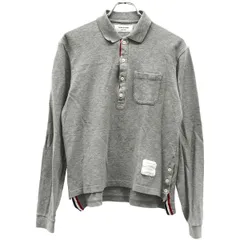 THOM BROWNE トム ブラウン 10AW トリコロールロングスリーブポロシャツ 01103C4010 グレー 1のサムネイル