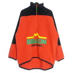 カラー kolor ビーコン BEACON 23AW SWICHING FLEECE スウィッチング ハーフジップ フリース スウェット 3 オレンジ ネイビー 23WBM-T08237のサムネイル