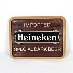 80s Heineken Wood Grain Sign　ハイネケン　看板　80年代　アンティーク　ヴィンテージ　アメトイ
