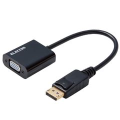 エレコム DisplayPort to VGA 変換アダプタ ブラック AD-DPVGABK