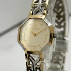 希少 イヴサンローラン YSL ゴールド 腕時計 メンズ ボーイズ 箱付き Yves Saint Laurent - 490【美品】イヴサンローラン 箱付き