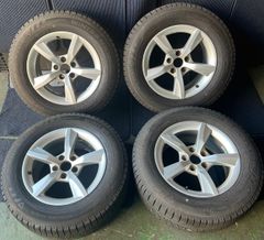 アウディ A6 4G 純正 16インチ ホイール4本 7.5J 37 PCD112 ハブ径約66 DUNLOP 225/60R16 2021年 No.659