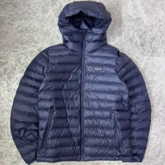 美品 patagonia ダウンセーターフーディー ネイビー S 800fil ダウンジャケット