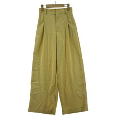 THE YOn ザヨン ビーズドット タックスラックスパンツ sizeM/イエロー