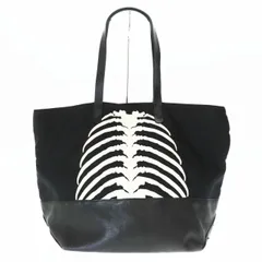 アンダーカバー UNDERCOVER 13AW Anatomiccouture期 アナトミッククチュール Ribcage Tote Bag スカル リブケージ トート バッグ 鞄 黒 ブラック ブランド古着ベクトル 中古240803のサムネイル