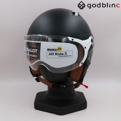 ZEALOT　ジルライド2 インナーシールドジェット　MATT BLACK/GRAY　XSサイズ※女性・こどもベース　JR0018 ジェットヘルメット