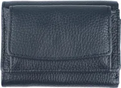 [リズデイズ] 財布 ミニ財布 レディース ミニウォレット 三つ折り財布 本革 カード入れ (ネイビー)【Amazonから発送】