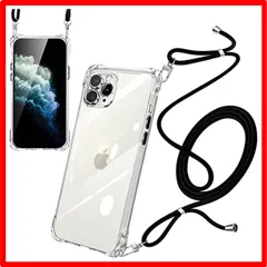 【匿名配送】 iPhone11 Pro Max_透明 iPhone11 Pro Max ケース ショルダー クリア 耐衝撃 ストラップ付き スマホケース アイフ