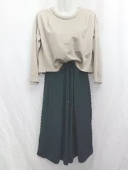 ◇ allureville アルアバイル 長袖 オールインワン サイズ2 ネイビー グレー系 レディース P  【1407100046485】のサムネイル