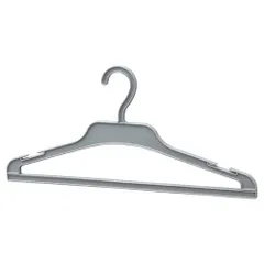 プラスチック製 ハンガー グレーW42.5 10本 61-196-3-2