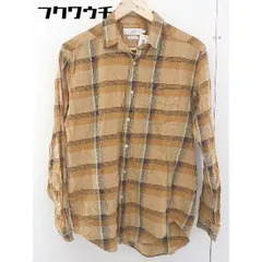 ◇ B:MING by BEAMS ビーミング by ビームス チェック 長袖 シャツ サイズS キャメル メンズ  【1110010000569】