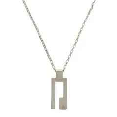 グッチ Gロゴ プレート チェーン シルバー925 ネックレス 0664 GUCCI