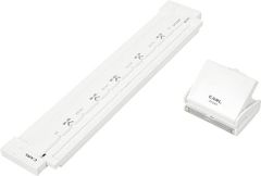 【在庫処分】カール事務器 リングノート用 ゲージパンチ 国際標準 1/3インチ(8.47mm)ピッチ 角穴 A4/34穴 B5/29穴 A5/24穴 5枚 ホワイト 日本メーカー GP-2429