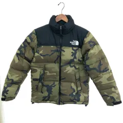 THE NORTH FACE ザノースフェイス カモフラ柄 ヌプシ ダウンジャケット サイズ:M ND91842 カーキ  メンズ 　240001130087