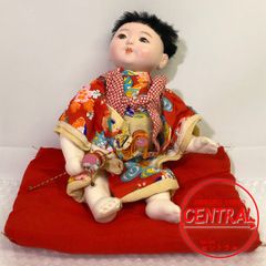 紙粘土に縮緬を貼った創作人形高さ35センチ、巾30センチ - メルカリ