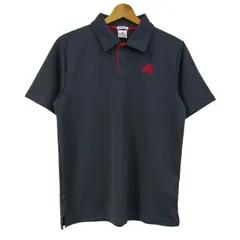アディダス ポロシャツ トップス 半袖 クライマライト ゴルフウエア メンズ Mサイズ グレー adidas 【中古】