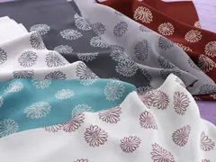 洒落用 正絹 丹後ちりめん 帯揚げ 単品 花柄 全6色 ak-295 