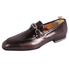 未使用 サントーニ Santoni ローファー モカシン レザーシューズ ホースのサムネイル