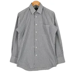 美品 Modalitorno モダリトルノ ストライプ 春夏 SS ドレスシャツ ポリエステル ホワイト メンズ【古着】【中古】【送料無料】