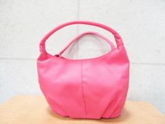 LuLucouture ルルクチュール ハンドバッグ レザー調 無地 ピンク