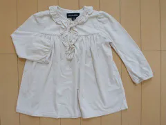 ラルフローレン lalph lauren アウトレット 子供服 女の子 24M 90cm 長袖チュニック ライトベージュ 無地 カットソー 春 夏 秋 ベビー服 ★3 ガールズ 女児 キッズ ベビー 【中古】 ユーズド リサイクル 古着