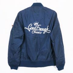 GOODENOUGH グッドイナフ x ALPHA INDUSTRIES アルファ インダストリーズ LIGHT MA-1 GE-151101 ライト MA1 ネイビー ナイロン ジャケット アウター サイズL janz