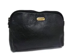 ■美品■ LANVIN ランバン レザー マルチポーチ マルチケース クラッチバッグ 小物入れ メンズ レディース ブラック系 DH4367