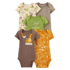 ベビー 半袖 ボディスーツ 肌着 5枚セット 60 70 80 90 95 【bss-53】