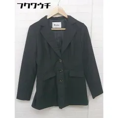 ◇ Xmiss キスミス 3B バックフリル 長袖 テーラードジャケット サイズ 39 ブラック レディース  【中古】 【1112150001390】のサムネイル