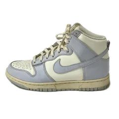 NIKE(ナイキ) スニーカー 24.5cm レディース ダンク ハイ DD1869-102 ブルーグレー×白 レザー