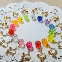 お星様と金平糖のイヤリング