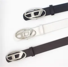 y2k DIESEL バックルベルト レザー グランジパンク ホワイト