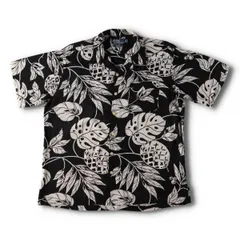 古着 90年代 ラルフローレン Ralph Lauren POLO by Ralph Lauren ADAMS 総柄 ボタニカル柄 オープンカラー レーヨン/evb030170