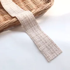 【1y/90cm】38mm ツイードリボン (ピンクベージュ)　R1-3