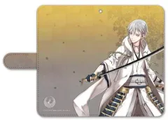 【中古】携帯ジャケット・カバー 25.鶴丸国永 手帳型モバイルフォンケース(フリーサイズ) 「刀剣乱舞-ONLINE-」
