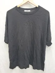 ◇ JOURNAL STANDARD relume ジャーナルスタンダード レリューム 五分袖 カットソー サイズF ブラック レディース P  【1408200014015】