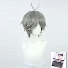 新品未使用 層次反翹ショートグレーヘア コスプレウィッグ 高品質 耐熱設計 ローズネット付き 自然なリアルスカルプ 甘美デザイン 撮影会 舞台演出 ハロウィン 仮装 推し活 衣装ウィッグ プレゼントにも最適