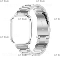 Remi watch 4用ステンレススチール時計バンド 金属ストラップ 保護ケース ブレスレット シェル
