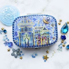 再販未定★　王城のピルケース　ハンドメイドピルケース　ハンドメイドレジン　レジンピルケース　小物入れ　薬入れ