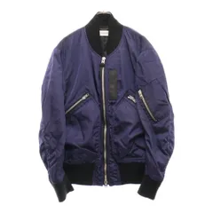 COACH (コーチ) ナイロン ジップアップ フライトジャケット MA-1 ネイビーのサムネイル