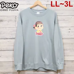 新品 レディース ペコちゃん PEKOちゃん 裏毛 プリント トレーナー スウェット プルオーバー 長袖 キャラクター ビッグシルエット クイーン 大きいサイズ LL XL 3L XXL 春 秋 冬 緑 グリーン ミントグリーン
